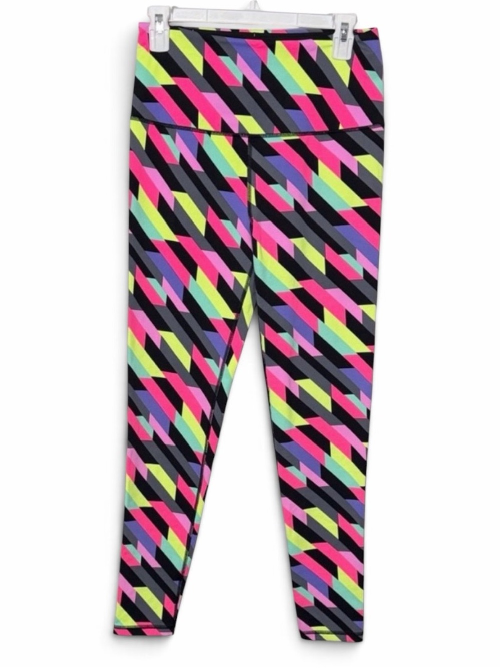 Victoria’s Secret Sport Multicolor Neon Geometric Knockout Leggings Size Medium